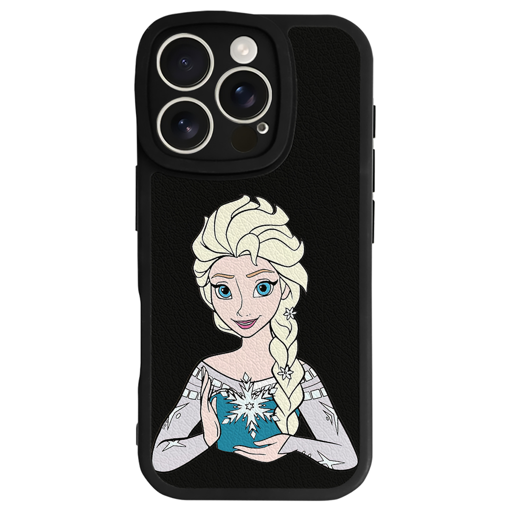 （画像用） アナと雪の女王 アンナ エルサ Frozen Anna Elsa 【iPhone 16シリーズ対応】シリコンスマホケース（レザー調） 材質：シリコン